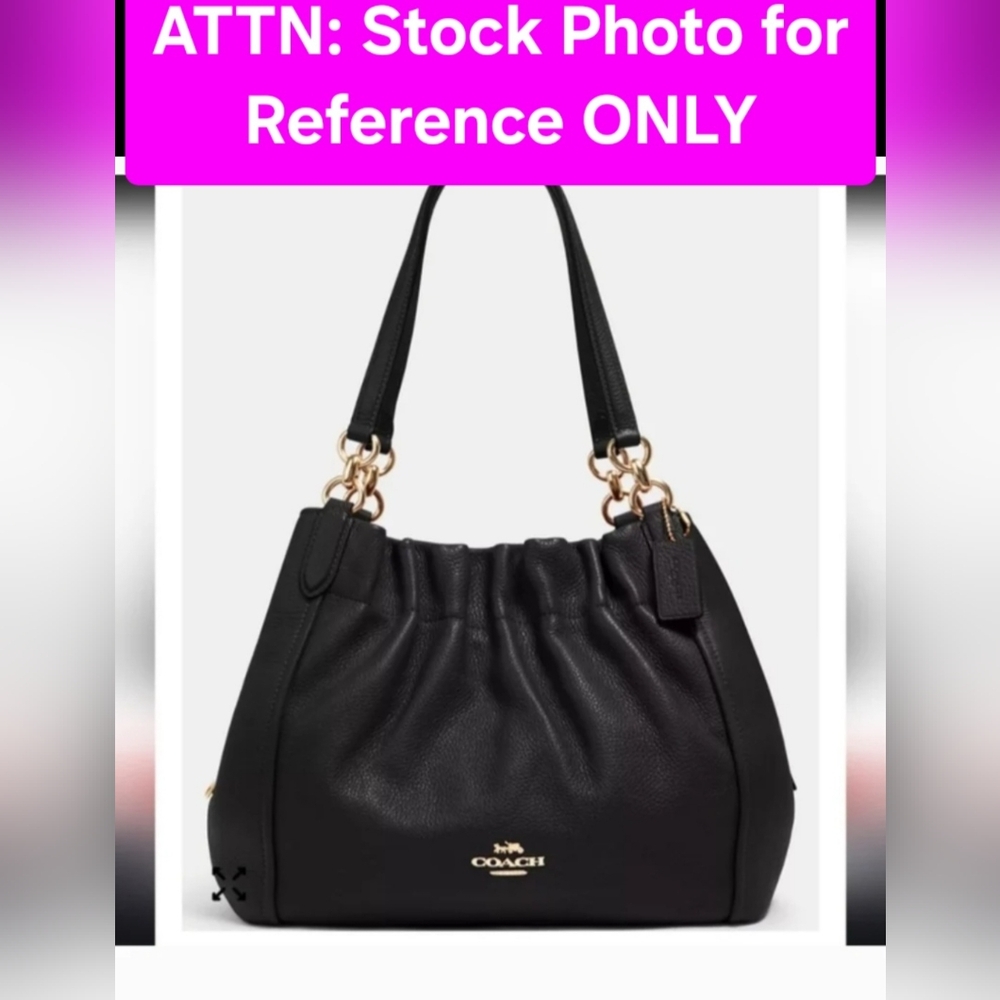 Coach Black Leather Women's Bag